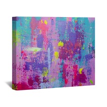 Acrylic Painted Background Wall Art 136162768