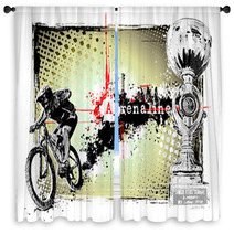 Adrenaline Bike Window Curtains 30016241