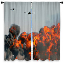 Aerial Bombardment Window Curtains 31031032