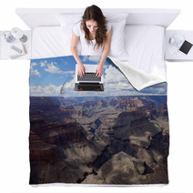 Aerial View Grand Canyon Blankets 72822425