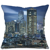 Aerial View Of Hong Kong City Pillows 65985924