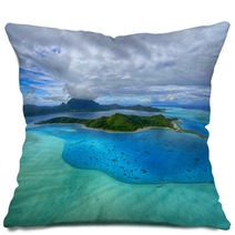 Aerial View On Bora Bora Pillows 56791307