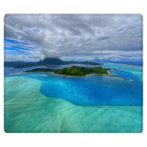 Aerial View On Bora Bora Rugs 56791307