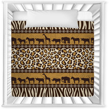 African Style Seamless Pattern With Wild Animals Nursery Decor 30655499
