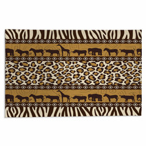 African Style Seamless Pattern With Wild Animals Rugs 30655499