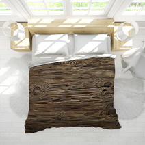 Aged Dark Wood Texture Bedding 46368940