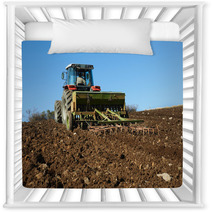 Agricultural Tractor Sowing Seeds Nursery Decor 58616879