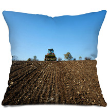 Agricultural Tractor Sowing Seeds Pillows 59048712
