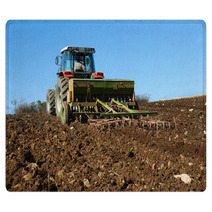 Agricultural Tractor Sowing Seeds Rugs 58616879