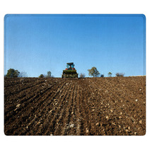 Agricultural Tractor Sowing Seeds Rugs 59048712