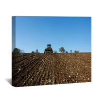 Agricultural Tractor Sowing Seeds Wall Art 59048712