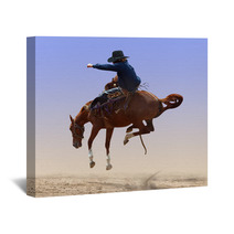 Airborne Rodeo Bronco Wall Art 29339059