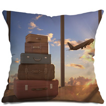 Airplane In Sky Pillows 53762963