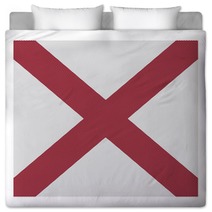 Alabama Flag White Dots Bedding 107931867