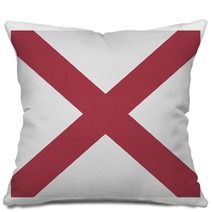 Alabama Flag White Dots Pillows 107931867