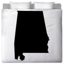 Alabama Map On White Background Vector Bedding 103984432