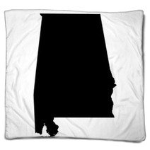 Alabama Map On White Background Vector Blankets 103984432