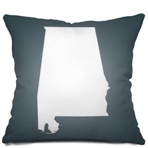 Alabama Map Pillows 82591970
