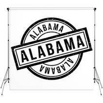 Alabama Rubber Stamp Grunge Design With Dust Scratches Effects Can Be Easily Removed For A Clean Crisp Look Color Is Easily Changed Backdrops 130855894