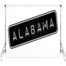 Alabama Rubber Stamp Grunge Design With Dust Scratches Effects Can Be Easily Removed For A Clean Crisp Look Color Is Easily Changed Backdrops 130855899