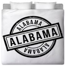 Alabama Rubber Stamp Grunge Design With Dust Scratches Effects Can Be Easily Removed For A Clean Crisp Look Color Is Easily Changed Bedding 130855894