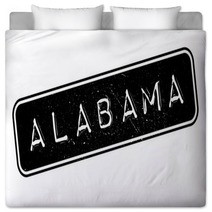 Alabama Rubber Stamp Grunge Design With Dust Scratches Effects Can Be Easily Removed For A Clean Crisp Look Color Is Easily Changed Bedding 130855899