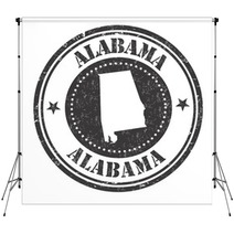 Alabama Sign Or Stamp Backdrops 118483563