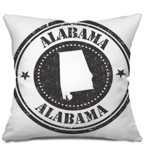 Alabama Sign Or Stamp Pillows 118483563