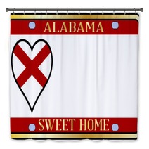 Alabama State License Plate Bath Decor 75446062