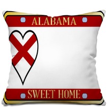 Alabama State License Plate Pillows 75446062