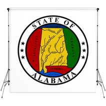 Alabama State Seal Backdrops 32136622