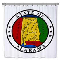 Alabama State Seal Bath Decor 32136622
