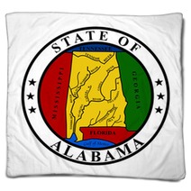 Alabama State Seal Blankets 32136622