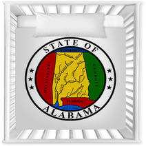 Alabama State Seal Nursery Decor 32136622