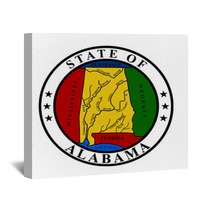 Alabama State Seal Wall Art 32136622