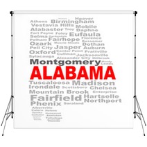 Alabama State Word Cloud Backdrops 93747021