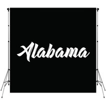 Alabama Text Design Vector Calligraphy Typography Poster Backdrops 142987069