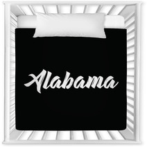 Alabama Text Design Vector Calligraphy Typography Poster Nursery Decor 142987069