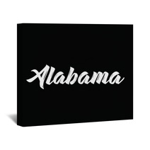 Alabama Text Design Vector Calligraphy Typography Poster Wall Art 142987069