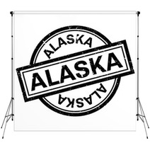 Alaska Rubber Stamp Grunge Design With Dust Scratches Effects Can Be Easily Removed For A Clean Crisp Look Color Is Easily Changed Backdrops 130855906