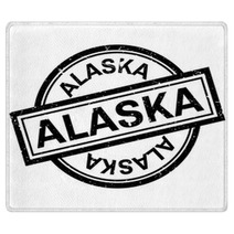 Alaska Rubber Stamp Grunge Design With Dust Scratches Effects Can Be Easily Removed For A Clean Crisp Look Color Is Easily Changed Rugs 130855906