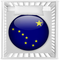 Alaska State Flag Button Nursery Decor 9980283