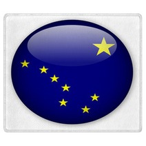 Alaska State Flag Button Rugs 9980283