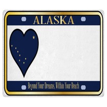 Alaska State License Plate Rugs 75446707