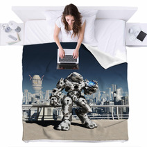 Alien Battle Droid - City Watch Blankets 49763965