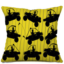 All Terrain Vehicle Quad Motorbikes And Dune Buggy Riders Pillows 38315910