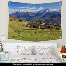 Allevamento Di Pecore In Montagna Wall Art 100333270