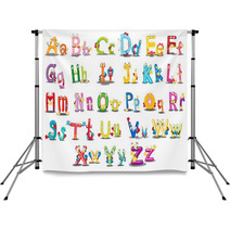 Alphabet Characters Backdrops 40782611