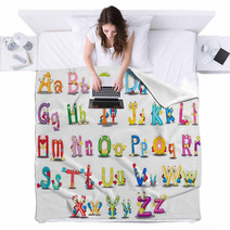 Alphabet Characters Blankets 40782611