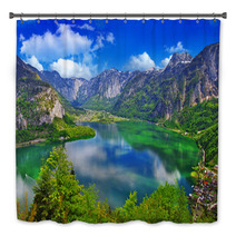 Amazing Alpine Lakes, Hallstatt, Austria Bath Decor 54052587